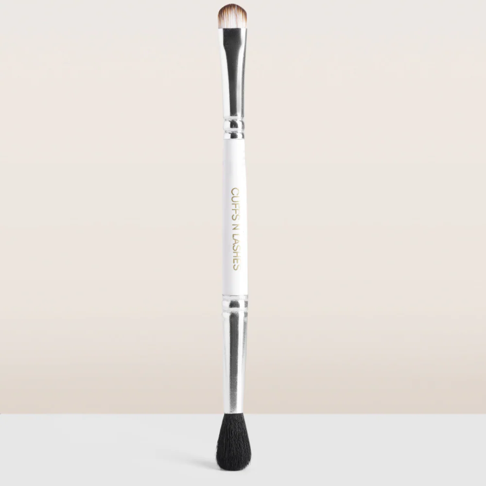 CUFFS N LASHES Double Duty Small Flat Brush & Fluppy Blending Brush - DD06 - Image 4