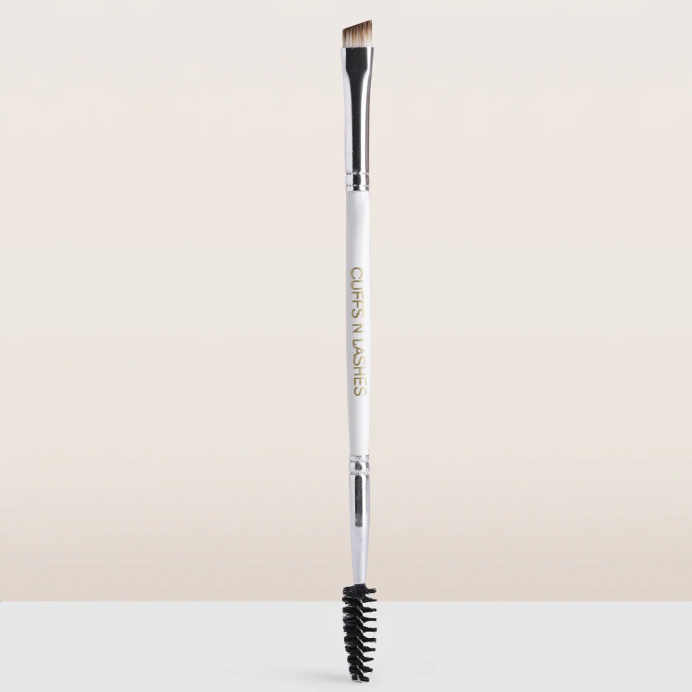 CUFFS N LASHES Double Duty Fine Angled Brow Brush & Spoolie - DD07 - Image 6