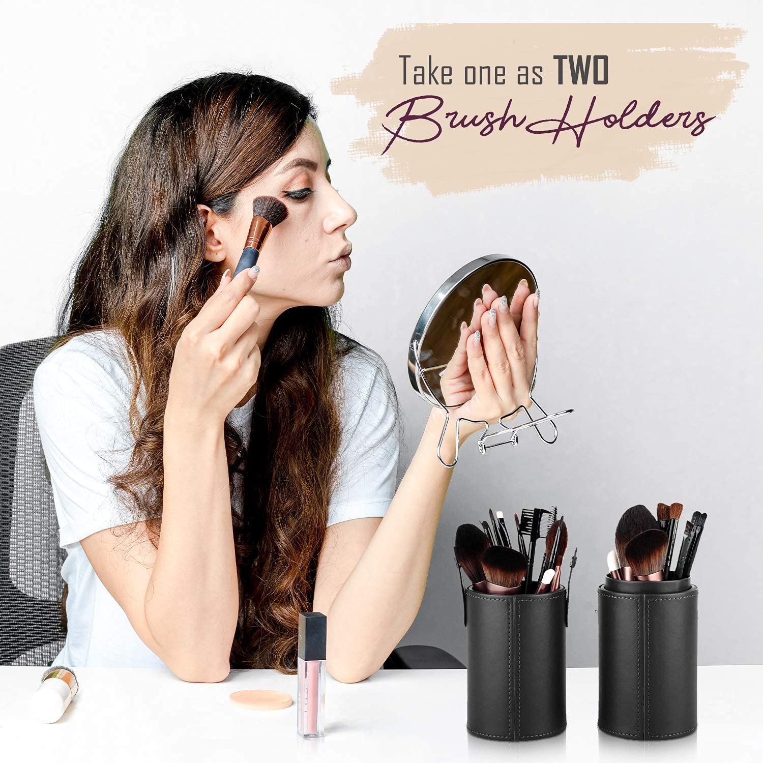 Cuffs N Lashes Brush Holder Black - Image 2