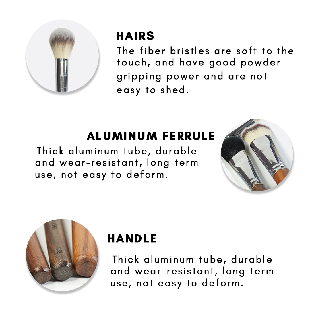 Cuffs N Lashes Brushes Set Of 44 (With Holder) - Image 3
