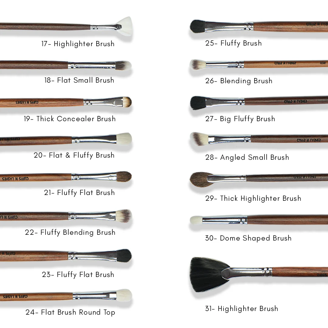 Cuffs N Lashes Brushes Set Of 44 (With Holder) - Image 7