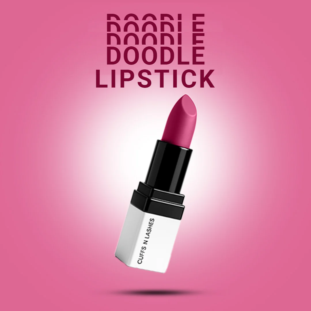 Cuffs N Lashes Doodle Lips Mini Creamy Matte Lipsticks - Image 2