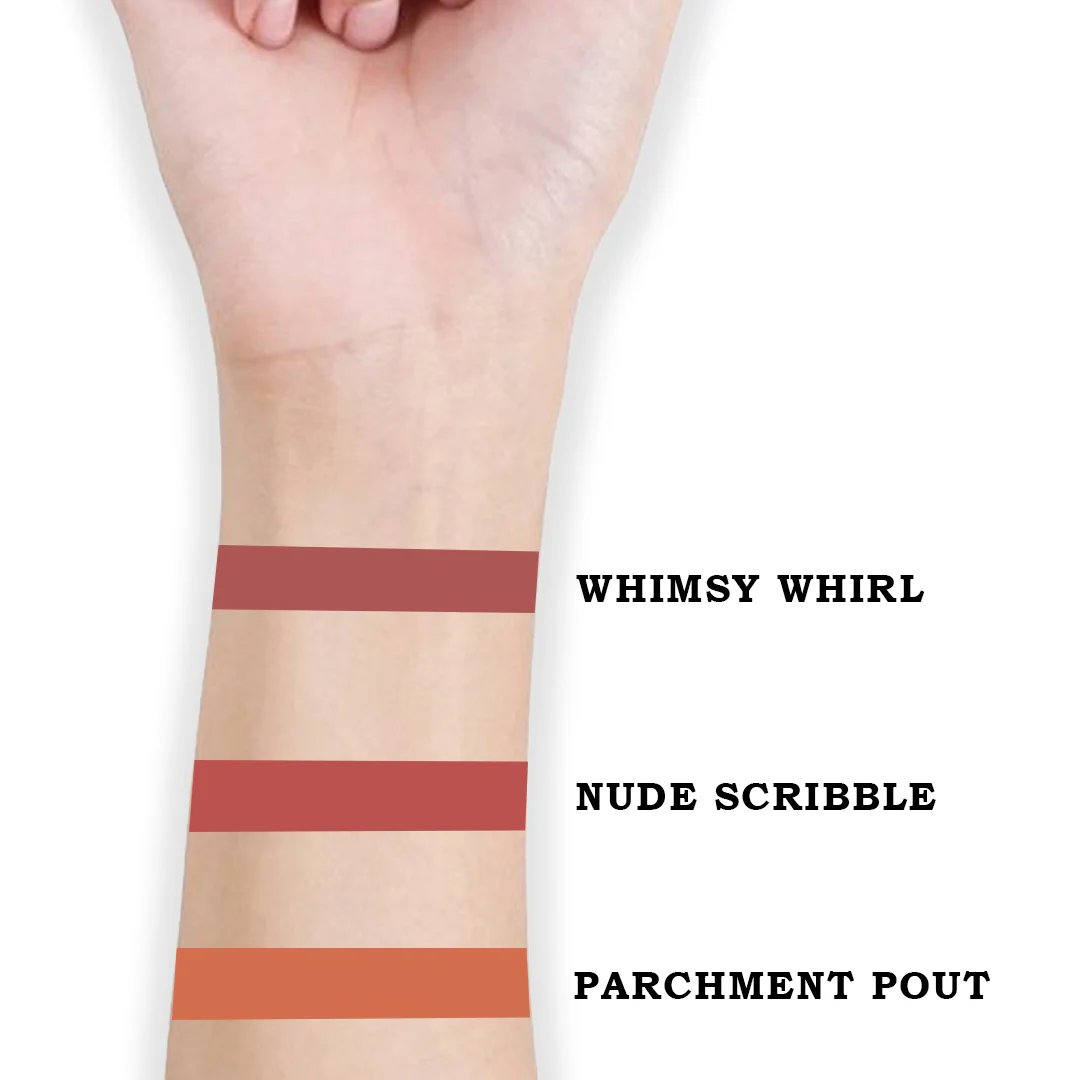 Cuffs N Lashes Doodle Lips Mini Creamy Matte Lipsticks (Set of 3) - Image 10