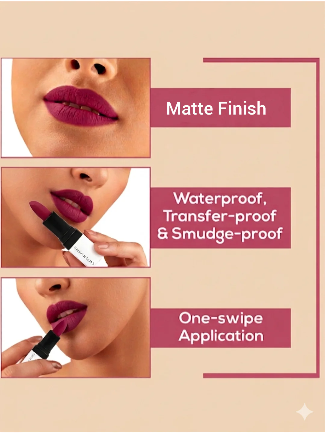 Cuffs N Lashes Doodle Mini Creamy Matte Lipstick SETS - Image 2