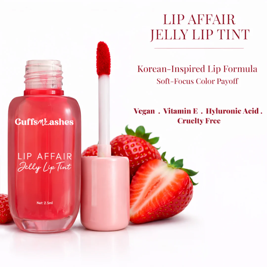 Cuffs N Lashes Lip Affair Jelly Lip Gloss Tint - Image 12