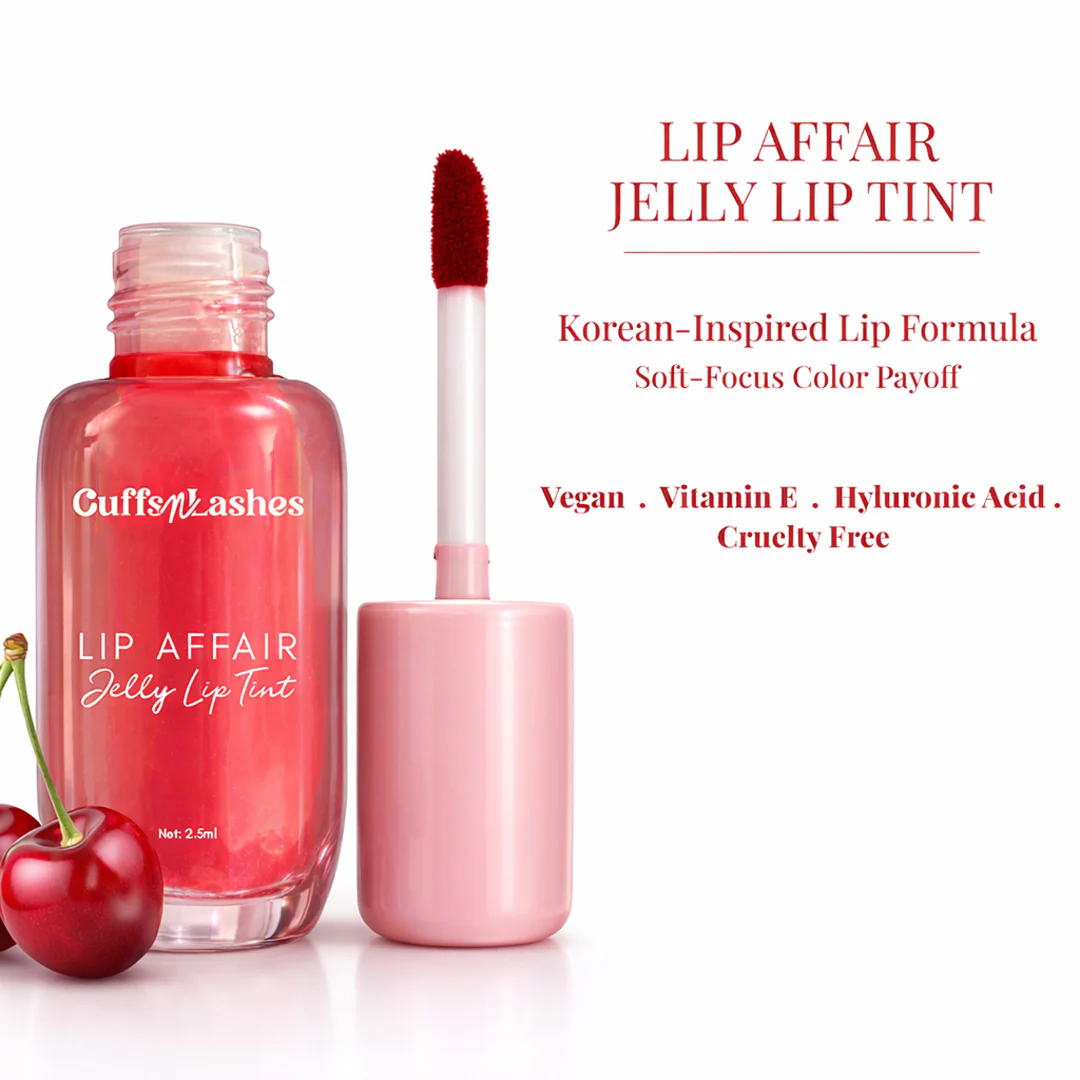 Cuffs N Lashes Lip Affair Jelly Lip Gloss Tint - Image 9