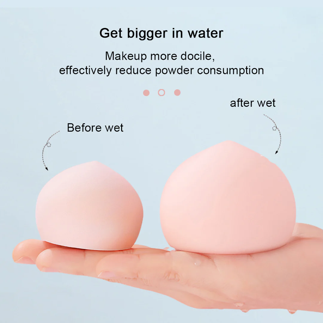 Cuffs N Lashes Makeup Blender/Sponge Fruit Series - Peach - Image 3
