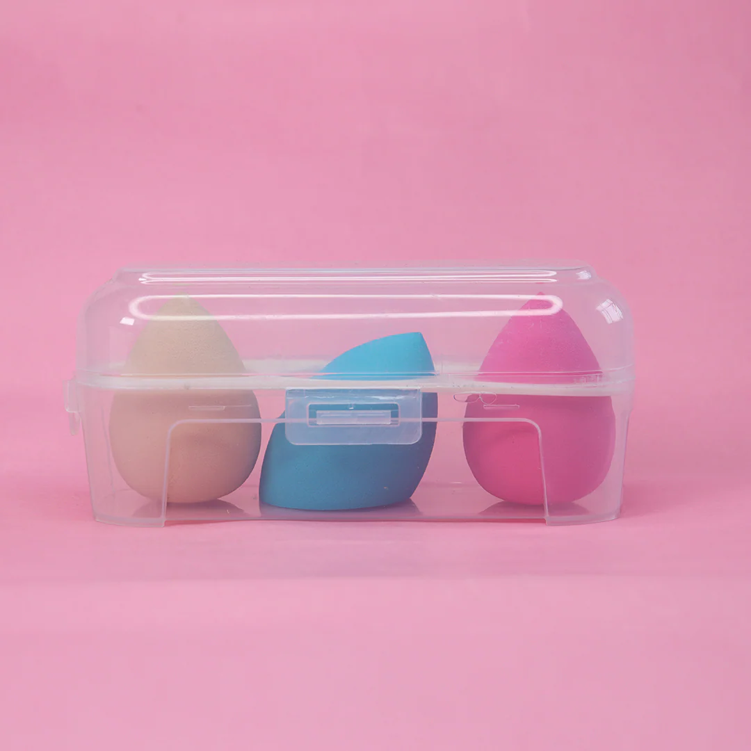 Cuffs N Lashes Makeup Blender/Sponge Set of 3 Multi Color 2normal 1 slant cut - Image 5