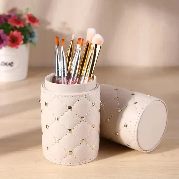 CUFFS N LASHES Makeup Brush Holder PU Leather - Image 2