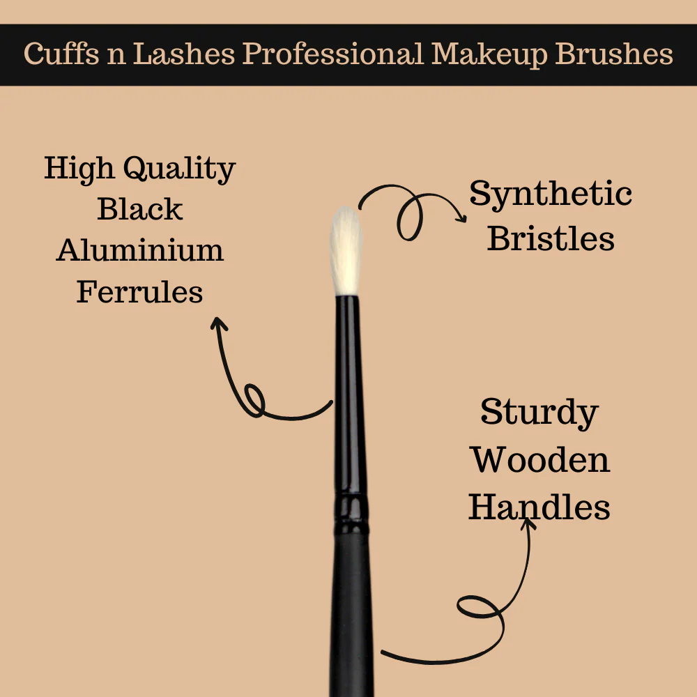 Cuffs N Lashes Makeup Brushes, E010 Precision Blending Brush - Image 4