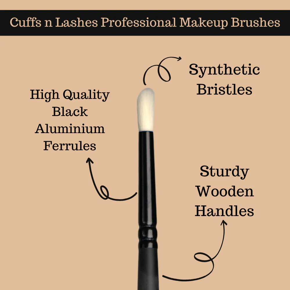 Cuffs N Lashes Makeup Brushes , E011 Small Eye Shadow Blending Brush - Image 4