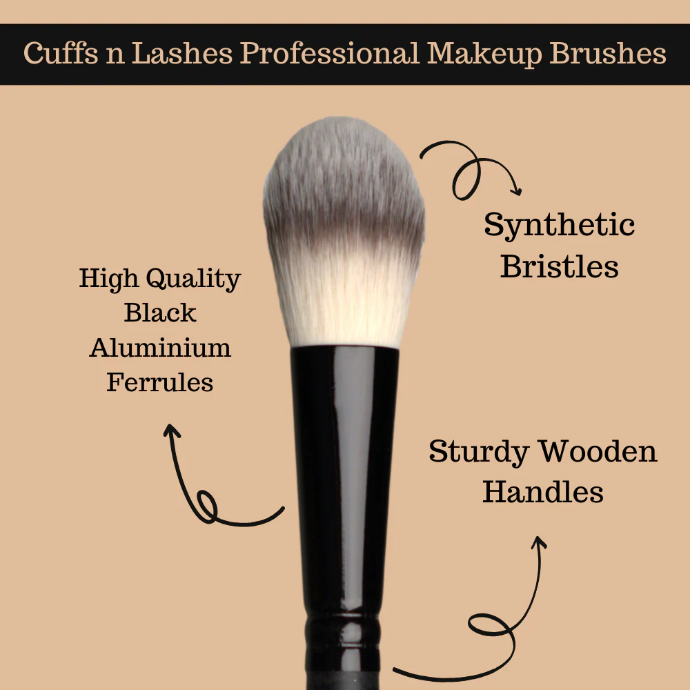Cuffs N Lashes Makeup Brushes,F020 Powder Sweep Brush - Image 4