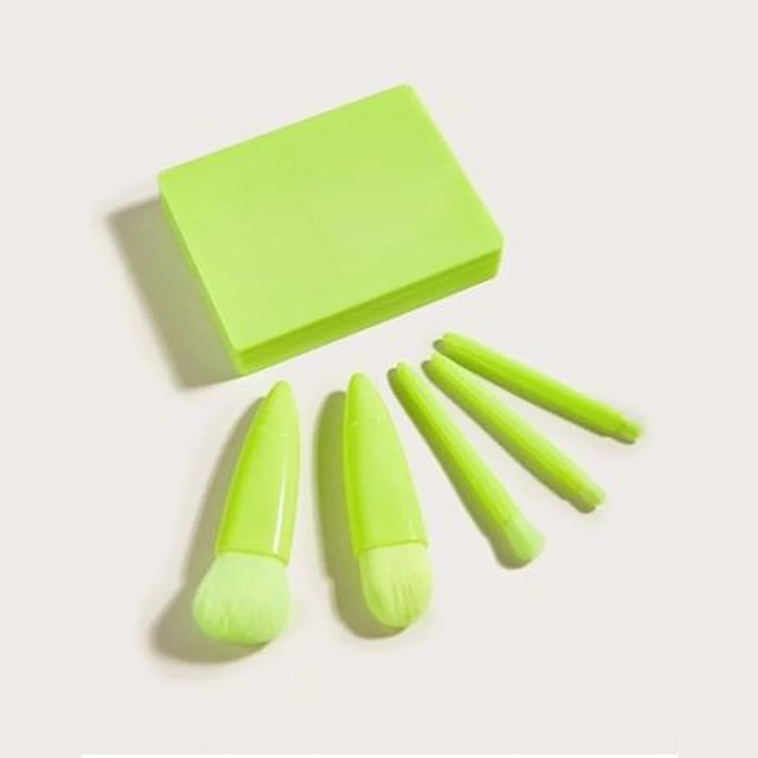 Cuffs N Lashes Mini Brush Set of 5 - Green - Image 3