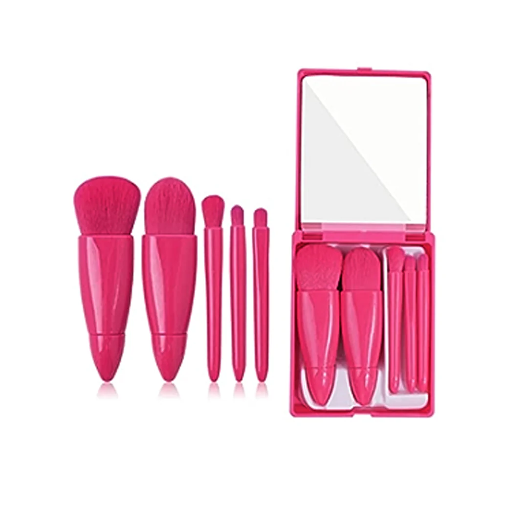 Cuffs N Lashes Mini Brush Set of 5 - Pink - Image 2