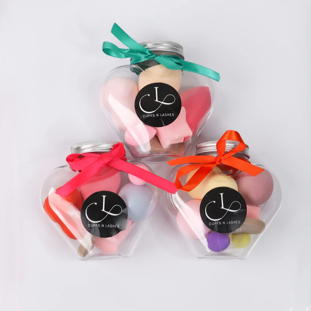 Cuffs N Lashes Multi Makeup Blender/Sponge Jar - Image 2