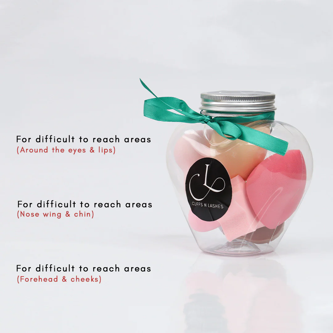 Cuffs N Lashes Multi Makeup Blender/Sponge Jar - Image 3