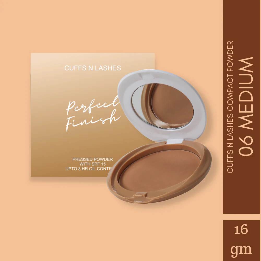 Cuffs N Lashes Perfect Finish Pressed Powder Compact with SPF 15 - Image 13