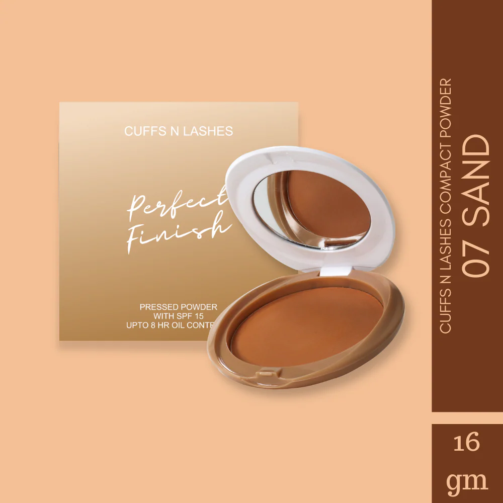 Cuffs N Lashes Perfect Finish Pressed Powder Compact with SPF 15 - Image 14