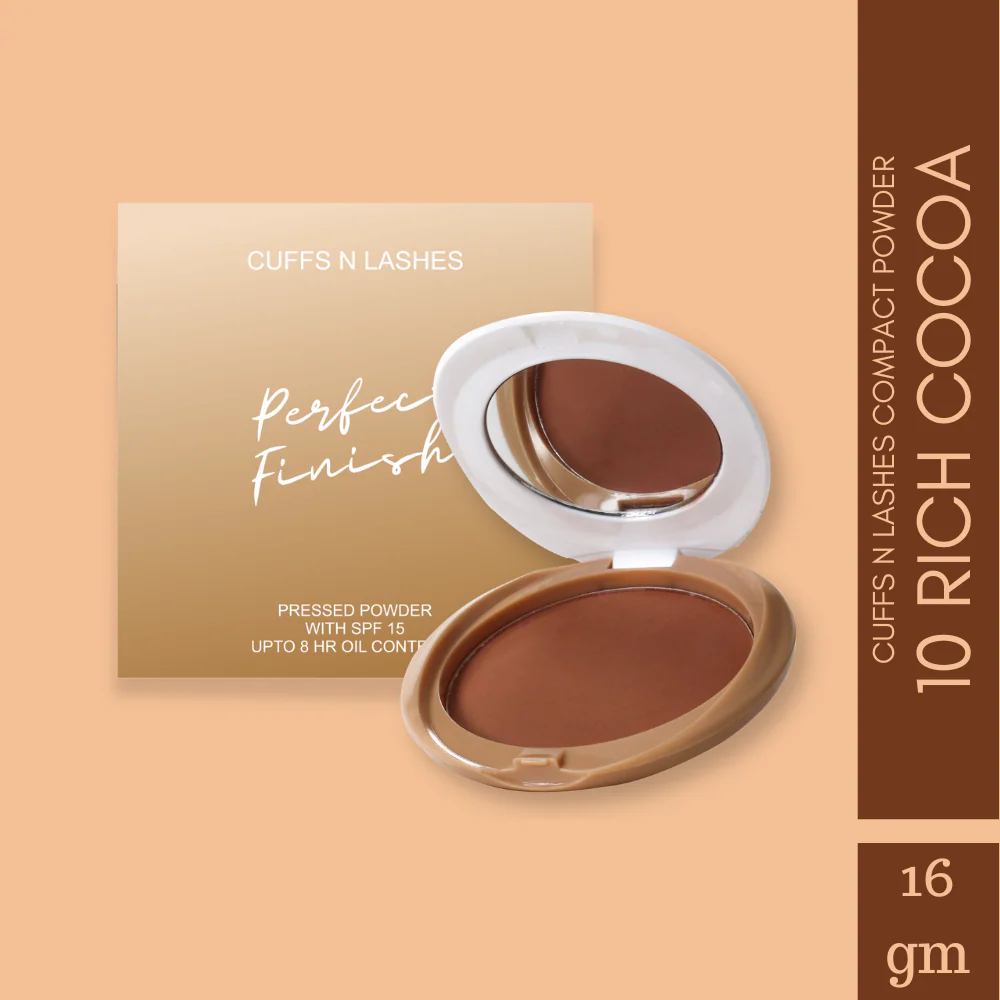 Cuffs N Lashes Perfect Finish Pressed Powder Compact with SPF 15 - Image 17