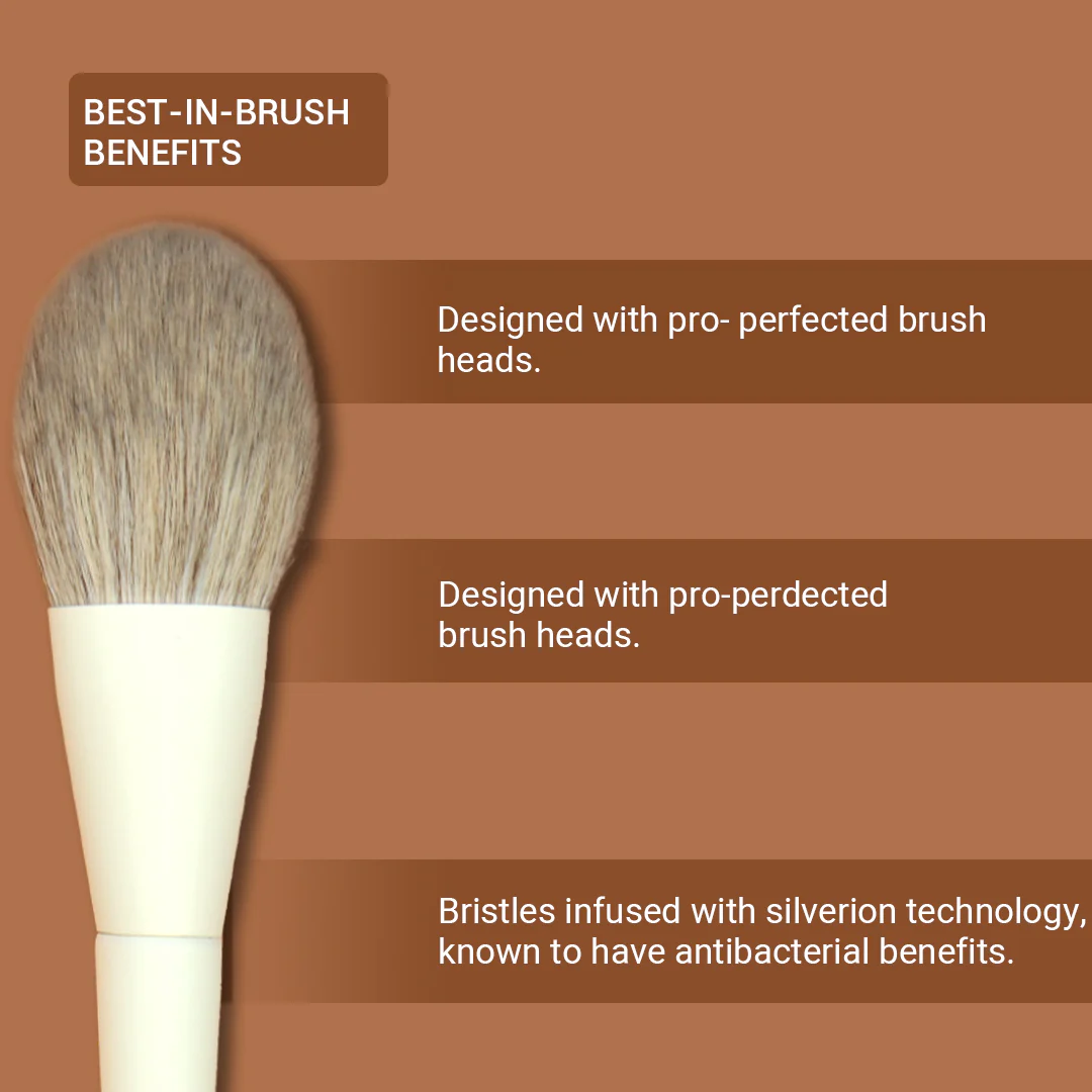 Cuffs n Lashes Pro Makeup Brush – Fluffy Blending Brush - Image 4