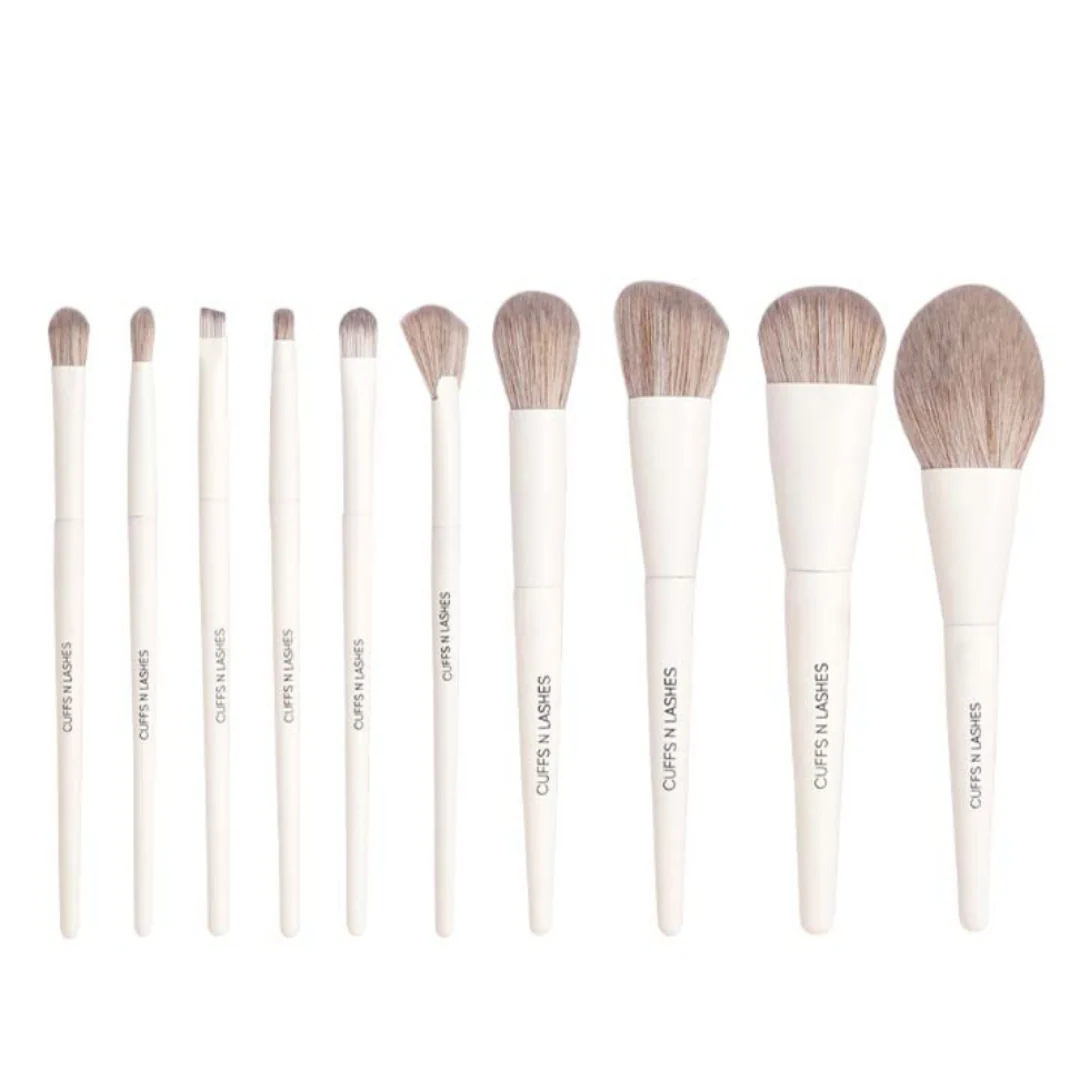 Cuffs N Lashes Pro Makeup Brush Set of 10 - Image 2