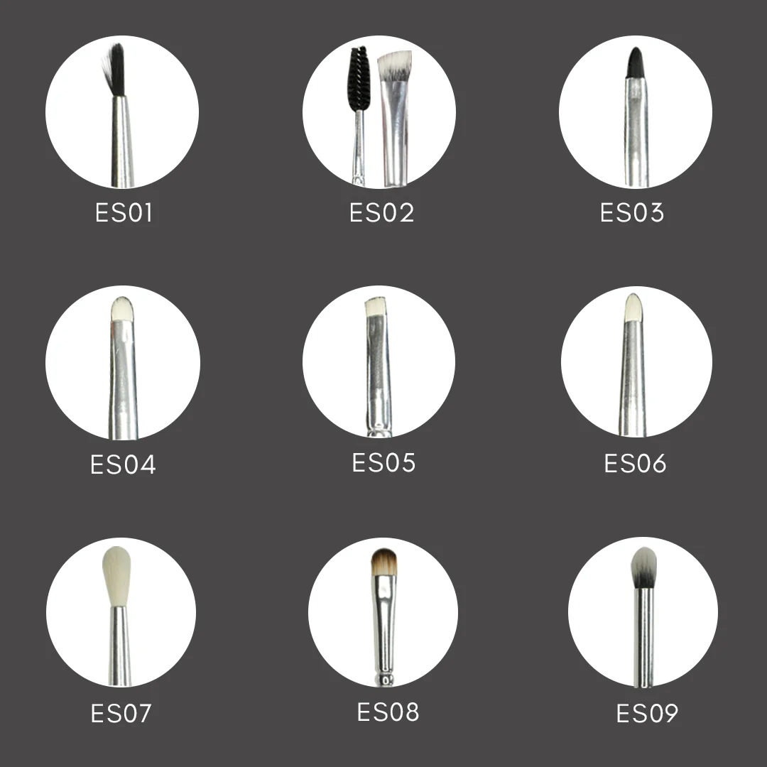 Cuffs N Lashes, The ULTIMATE Eye Brush set, Set of 9(A) - Image 5
