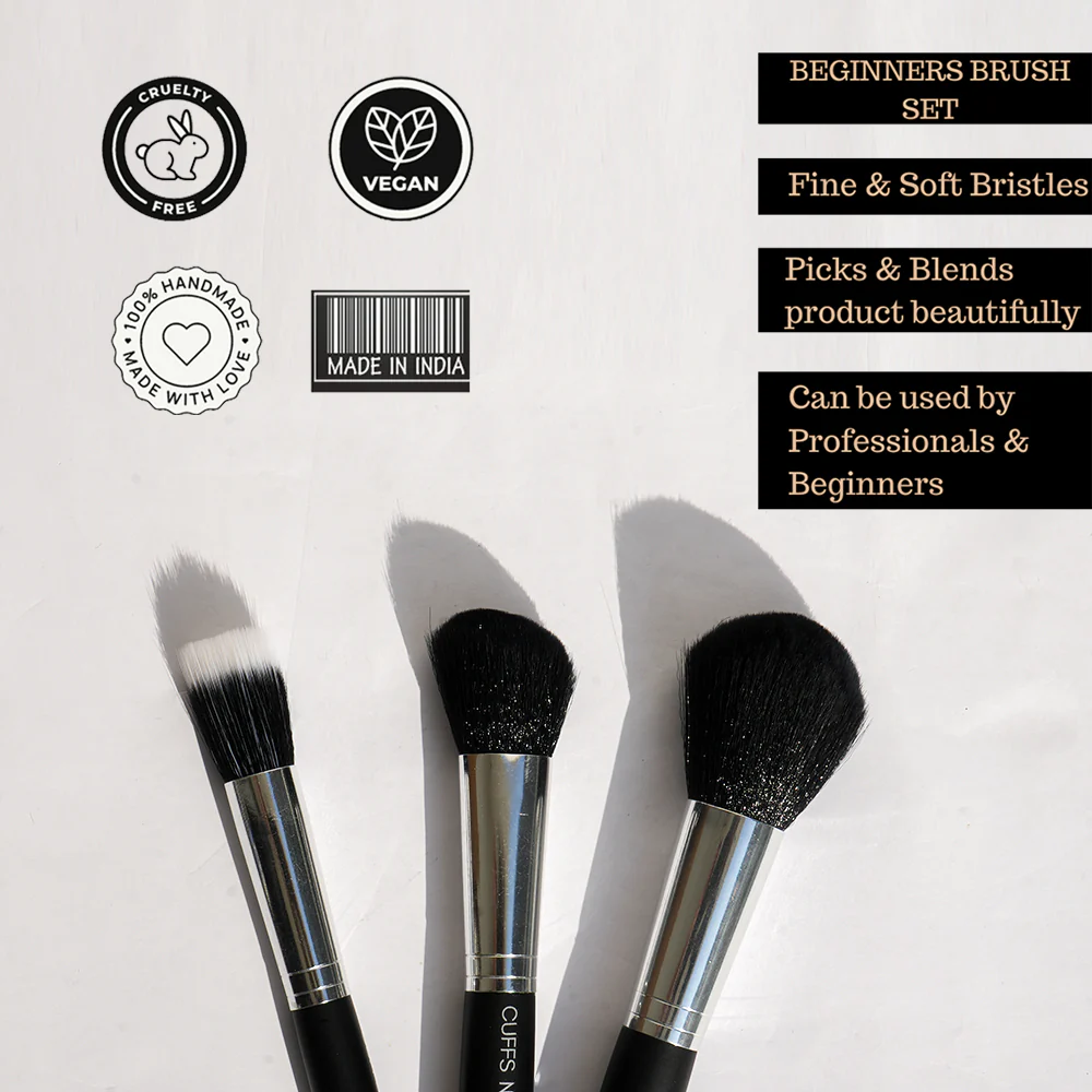 Cuffs N Lashes X ShyStyles Brush Set Of 3 - Image 3