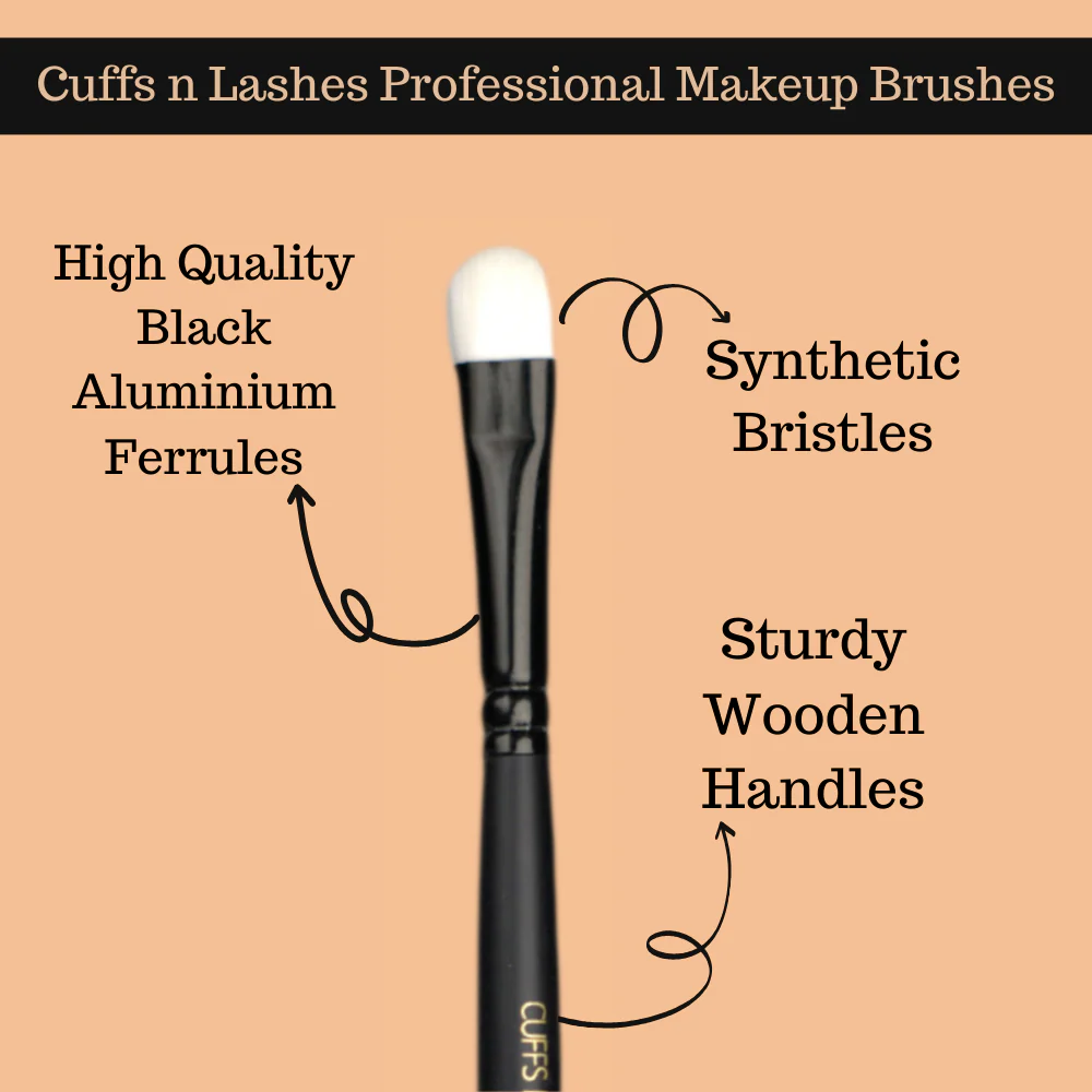 Cuffsnlashes Makeup Brushes E004 Big Flat Brush - Image 3