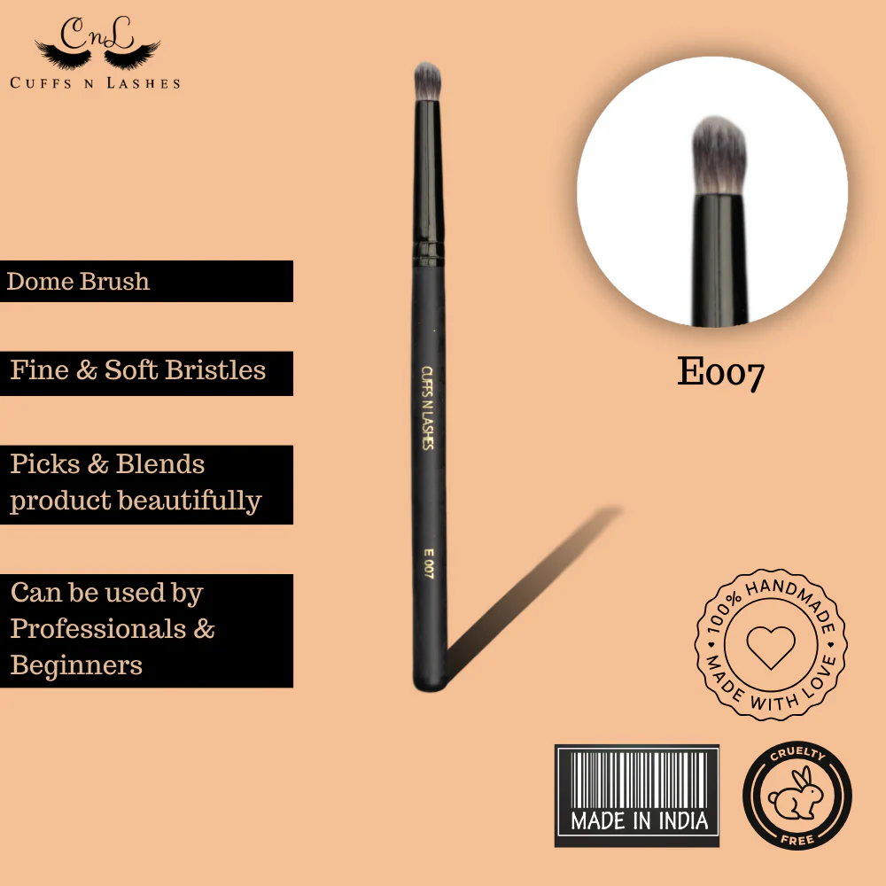 Cuffsnlashes Makeup Brushes E007 Dome Brush - Image 3