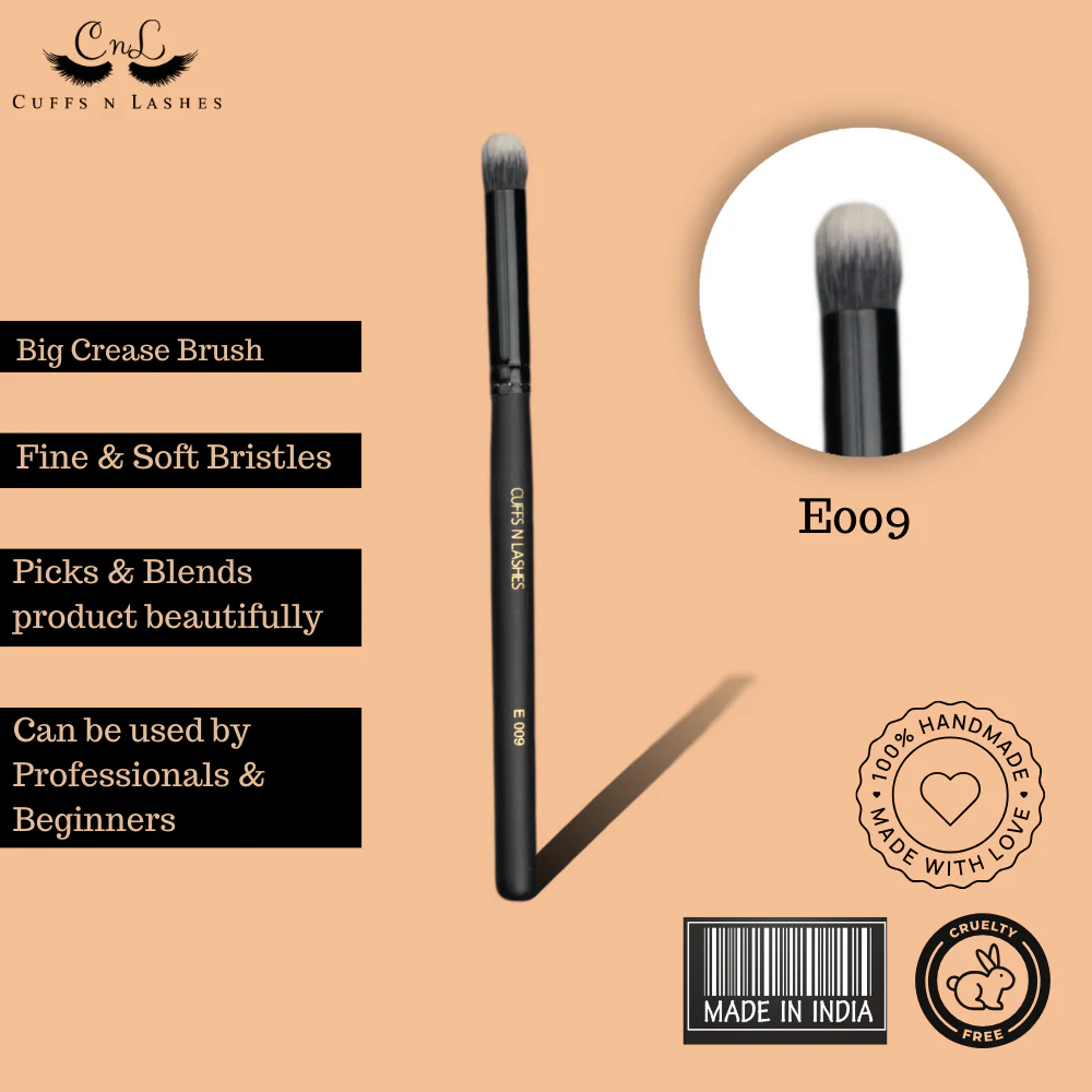 Cuffsnlashes Makeup Brushes E009 Big Crease Brush - Image 4