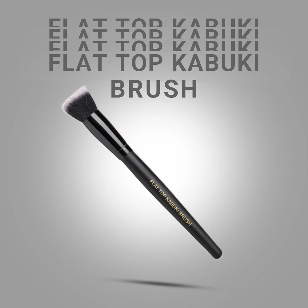 Cuffs N Lashes Makeup Brushes, F021 - Flat Top Kabuki Brush - Image 2