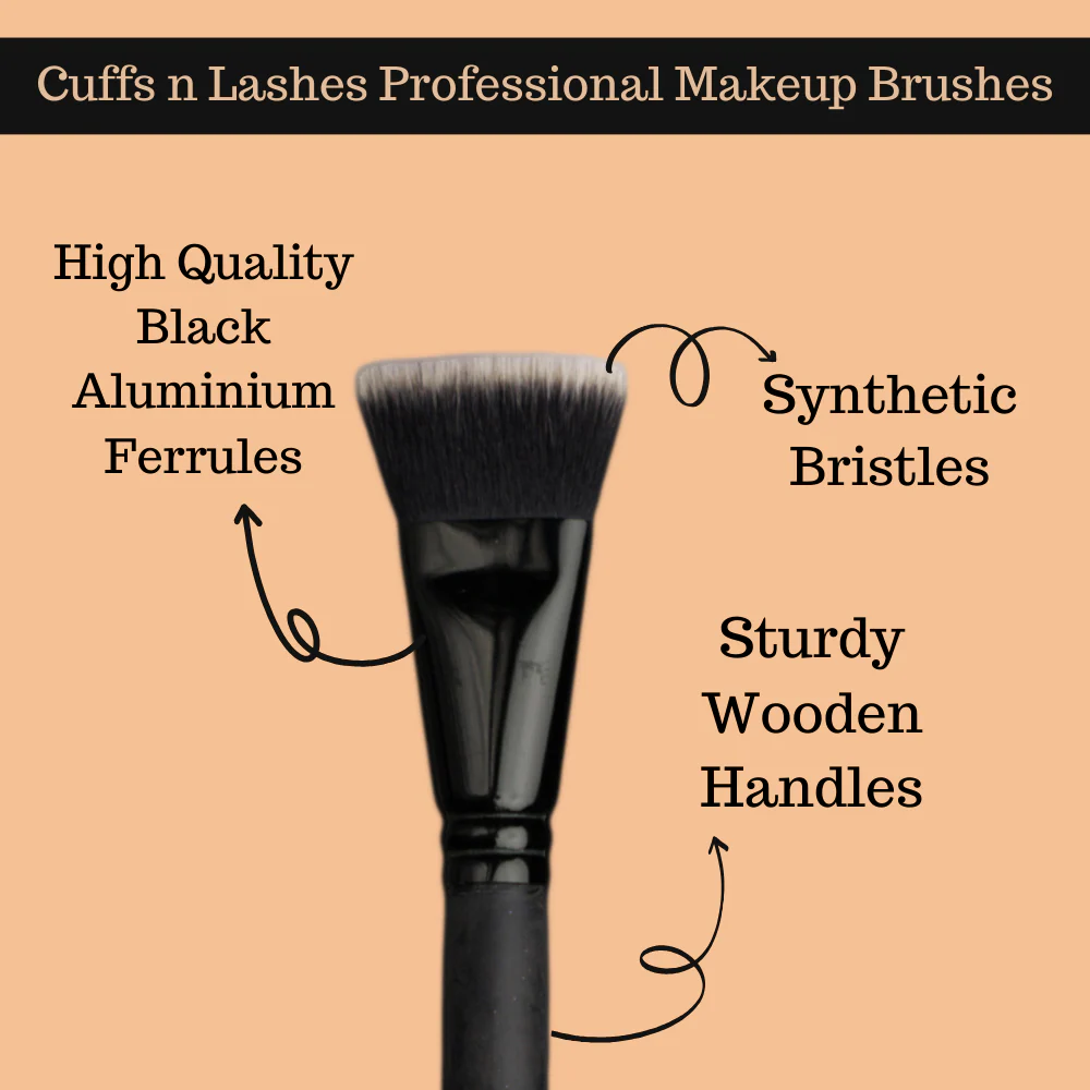 Cuffs N Lashes Makeup Brushes, F025 BIG BRONZER / CONTOUR BRUSH - Image 4